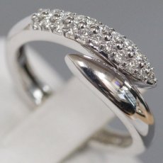 画像4: K18WG ダイヤモンドリング D0.25 4.7g #10.5 (4)