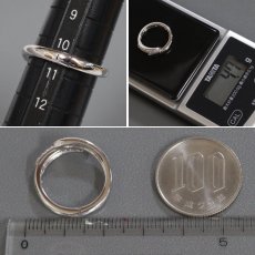 画像8: K18WG ダイヤモンドリング D0.25 4.7g #10.5 (8)