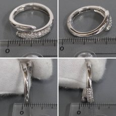 画像9: K18WG ダイヤモンドリング D0.25 4.7g #10.5 (9)