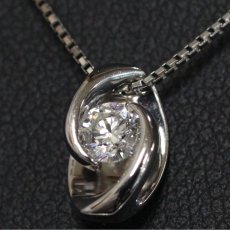 画像6: Pt900/850 ダイヤモンドペンダント D0.220 3.8g 45cm アジャスター付 鑑定書 プラチナ (6)