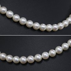 画像3: ミキモト パールネックレス K14WG金具  6.5-7.0mm 37.5cm 25.5g (3)
