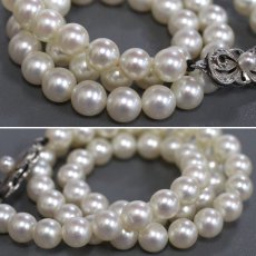 画像4: ミキモト パールネックレス K14WG金具  6.5-7.0mm 37.5cm 25.5g (4)