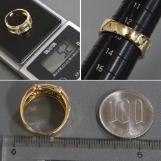 画像8: 750 ダイヤモンド ガーネットリング 1.22 D0.10 5.2g #13 (8)