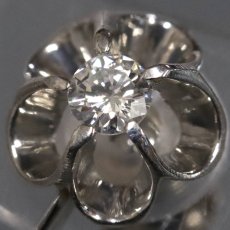 画像5: Pt900 ダイヤモンド イヤリング D0.08×2 2.0g (5)