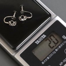 画像8: Pt900 ダイヤモンド イヤリング D0.08×2 2.0g (8)