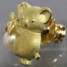 画像3: K18 パール ブローチ 4.7g コアラモチーフ (3)