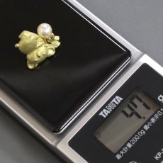 画像8: K18 パール ブローチ 4.7g コアラモチーフ (8)