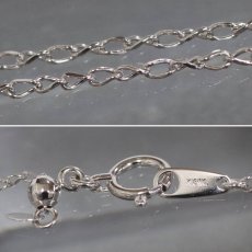 画像8: K18WG コンクパール ダイヤモンドペンダント 0.92 D0.19 4.0g 46cm アジャスター付 (8)
