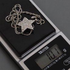 画像10: Pt900/850 ダイヤモンド ペンダント スターモチーフ D0.81 10.1g アジャスター付44cm (10)