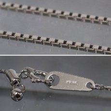 画像7: K18WG ダイヤモンド ネックレス Tモチーフ D0.26 5.0g アジャスター付45cm (7)