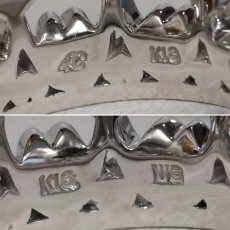 画像6: ヨンドシー K18WG ダイヤモンドリング 7.6g #10 王冠モチーフ (6)