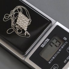 画像10: Pt900/850 ダイヤモンドペンダント D2.00 7.3g 44cm アジャスター付 (10)