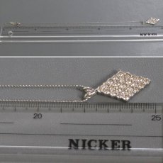 画像8: Pt900/850 ダイヤモンドペンダント D2.00 7.3g 44cm アジャスター付 (8)