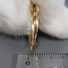 画像8: ヨンドシー K18 ダイヤモンド 3連 リング 3.1g #10 (8)