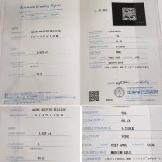 画像10: Pt900 ダイヤモンドリング D0.529 7.4g #11 鑑定書 (10)