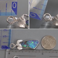 画像9: K18WG ボルダーオパールペンダントトップ BO12.13 D0.10 8.5g (9)