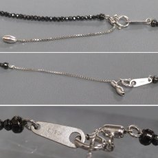 画像7: K18WG ブラックダイヤモンド/ダイヤモンド ペンダント BkD20.00 BkD1.01 D0.46 7.9g アジャスター付き41-46cm 鑑別書 (7)