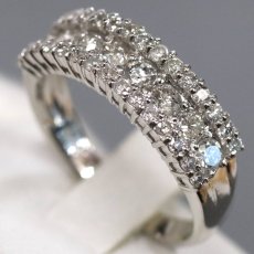 画像2: Pt900 ダイヤモンド リング D1.00 5.6g #13 (2)