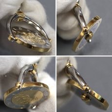 画像10: 750YG/SS ホロスコープ 山羊座 ペンダントトップ 12.9g (10)
