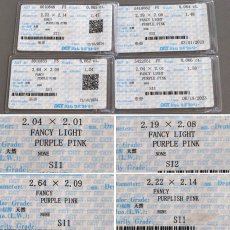画像10: K18WG ピンクダイヤモンド/ダイヤモンド リング PD0.127(0.062,0.065)PD0.130(0.064,0.066)D1.13 4.8g #13 ソーティング×4 (10)