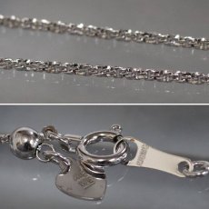 画像7: K18WG ダイヤモンド ペンダント ハートモチーフ D0.315 3.5g アジャスター付45cm (7)