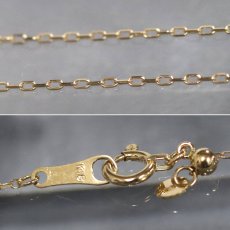 画像8: K18 シトリン ダイヤモンド ペンダント スマイル 0.22 D0.03 2.5g アジャスター付45cm (8)