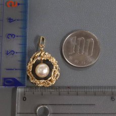 画像9: K18 ダイヤモンド パールペンダントトップ D0.01 4.5g (9)