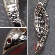 画像5: Pt900/850コンクパール ダイヤモンド ペンダント 0.79 D0.47 5.7g 44cm アジャスター付 ソーティング (5)