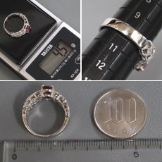 画像7: K18WG 非加熱パパラチアサファイア ダイヤモンド リング PS1.07 D0.06 4.5g #10 AIGS鑑別書 (7)