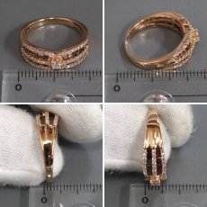 画像9: K18PG ダイヤモンド リング D1.00 4.2g #12 (9)