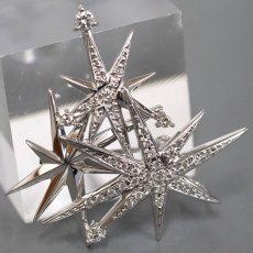 画像1: K18WG ダイヤモンド ペンダントトップ/ブローチ D0.30 6.3g (1)