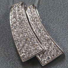 画像2: 750WG ダイヤモンド ペンダントトップ D0.86 5.8g (2)