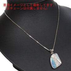 画像6: K18WG ボルダーオパール ダイヤモンド ペンダントトップ BO13.92 D0.14 8.1g (6)
