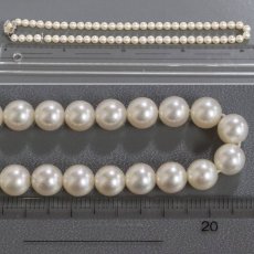 画像10: タサキ パールネックレス シルバー金具 6.4-6.9mm 42cm 29.6g (10)