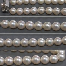 画像3: タサキ パールネックレス シルバー金具 6.4-6.9mm 42cm 29.6g (3)