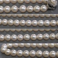 画像4: タサキ パールネックレス シルバー金具 6.4-6.9mm 42cm 29.6g (4)