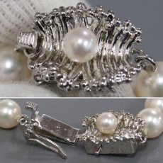 画像8: タサキ パールネックレス シルバー金具 6.4-6.9mm 42cm 29.6g (8)
