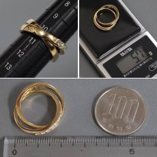 画像8: タサキ K18 ダイヤモンド ダブルリング D0.83 5.7g #10.5 (8)