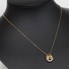 画像5: セリーヌ 750 ダイヤモンド ダブルサークル ペンダント D0.08 6.1g 42cm (5)