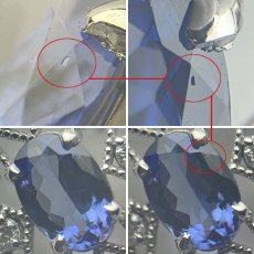 画像4: K18WG タンザナイト ダイヤモンドペンダント TZ0.77 D0.41 4.3g 45cm アジャスター付 (4)