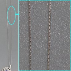 画像9: K18WG タンザナイト ダイヤモンドペンダント TZ0.77 D0.41 4.3g 45cm アジャスター付 (9)