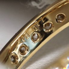 画像5: K18 ダイヤモンド フルエタニティリング D0.77 3.1g #13 (5)