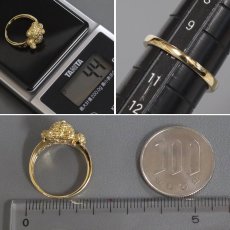 画像8: K18 イエローサファイアリング YS1.00 4.4g #10 熊モチーフ (8)