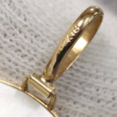 画像7: K18シェルカメオペンダントトップ/ブローチ 6.4g 鑑別カード (7)