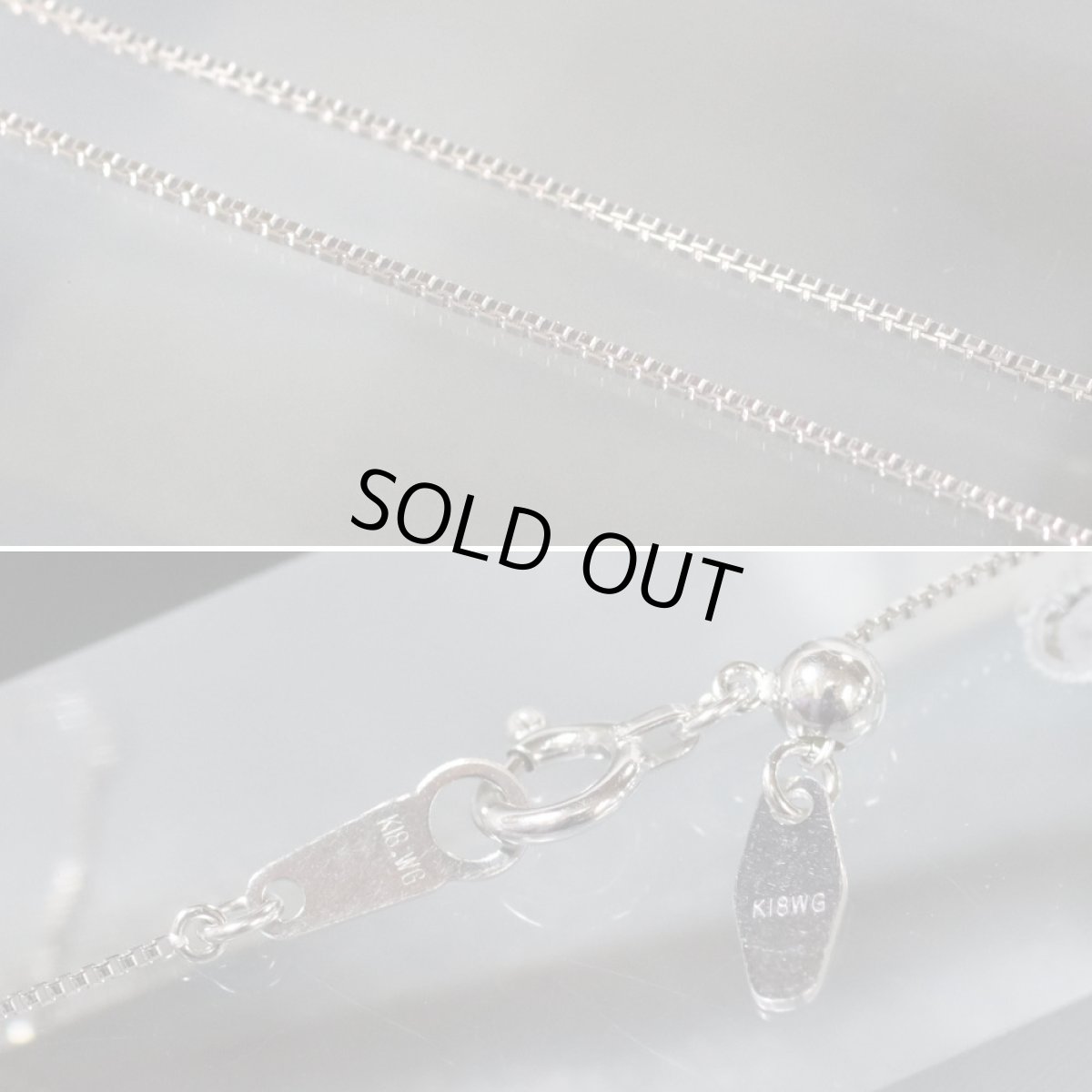 画像7: K18WGダイヤモンドペンダント ブラックスター D0.25 3.1g AJ45cm (7)