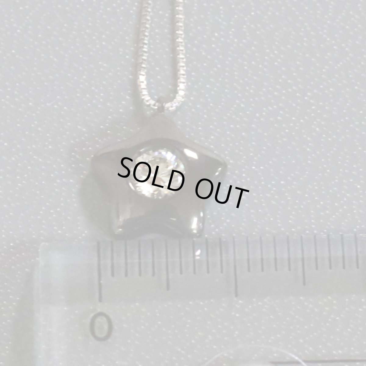 画像9: K18WGダイヤモンドペンダント ブラックスター D0.25 3.1g AJ45cm (9)