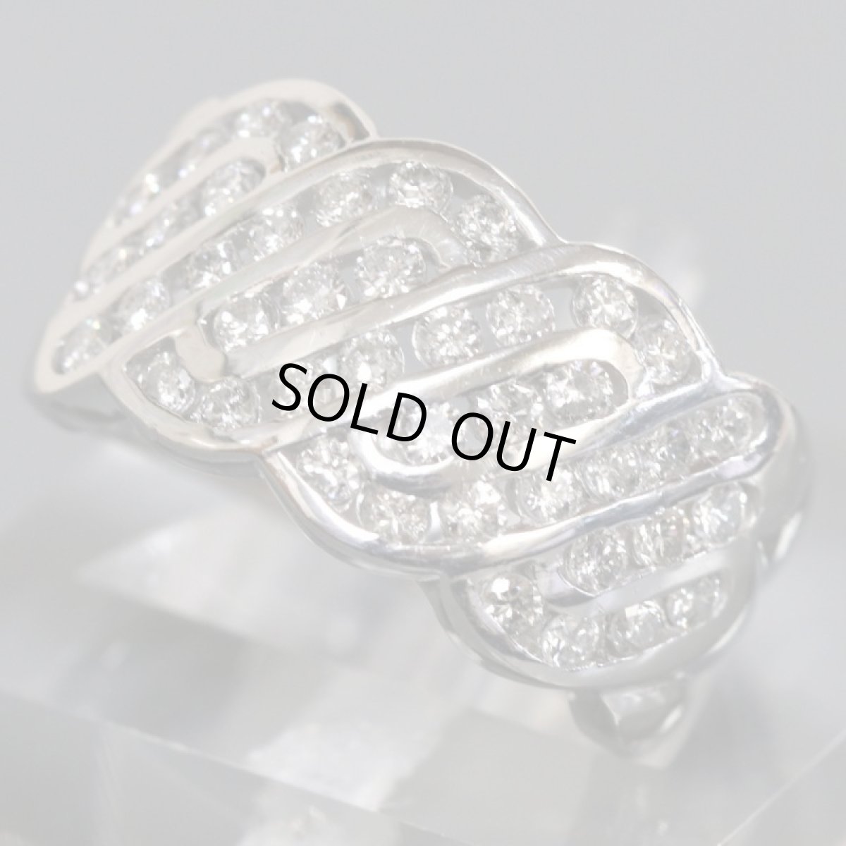 画像1: Pt900ダイヤモンドリング D1.00 10.8g #12 (1)