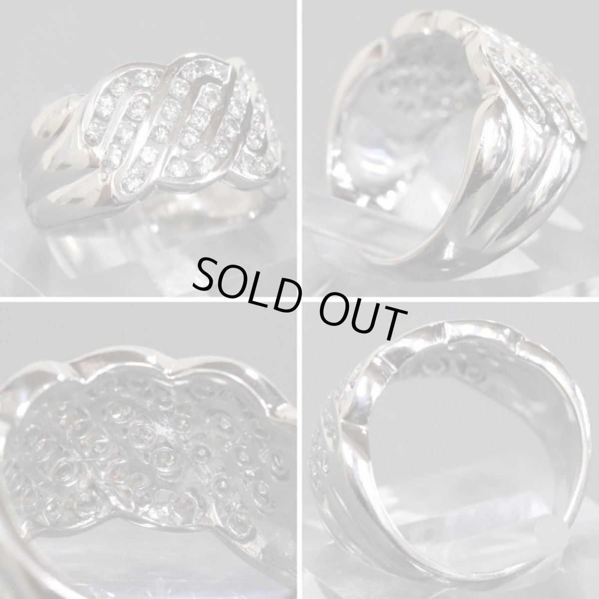 画像3: Pt900ダイヤモンドリング D1.00 10.8g #12 (3)