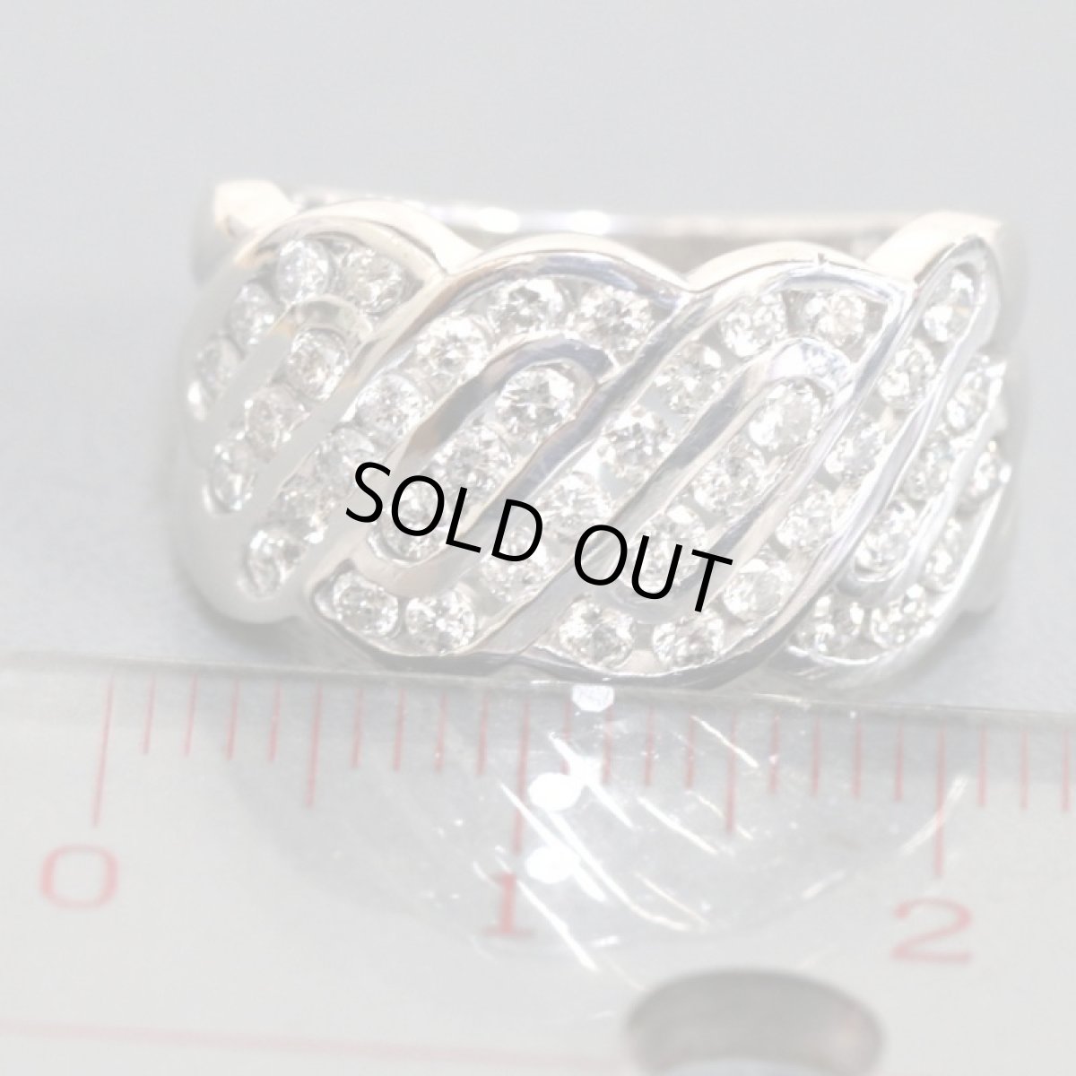 画像5: Pt900ダイヤモンドリング D1.00 10.8g #12 (5)