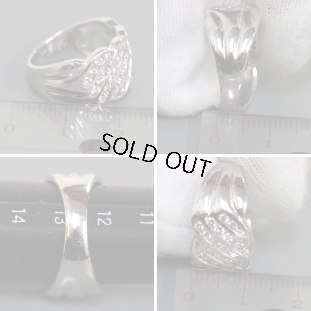 画像6: Pt900ダイヤモンドリング D1.00 10.8g #12 (6)